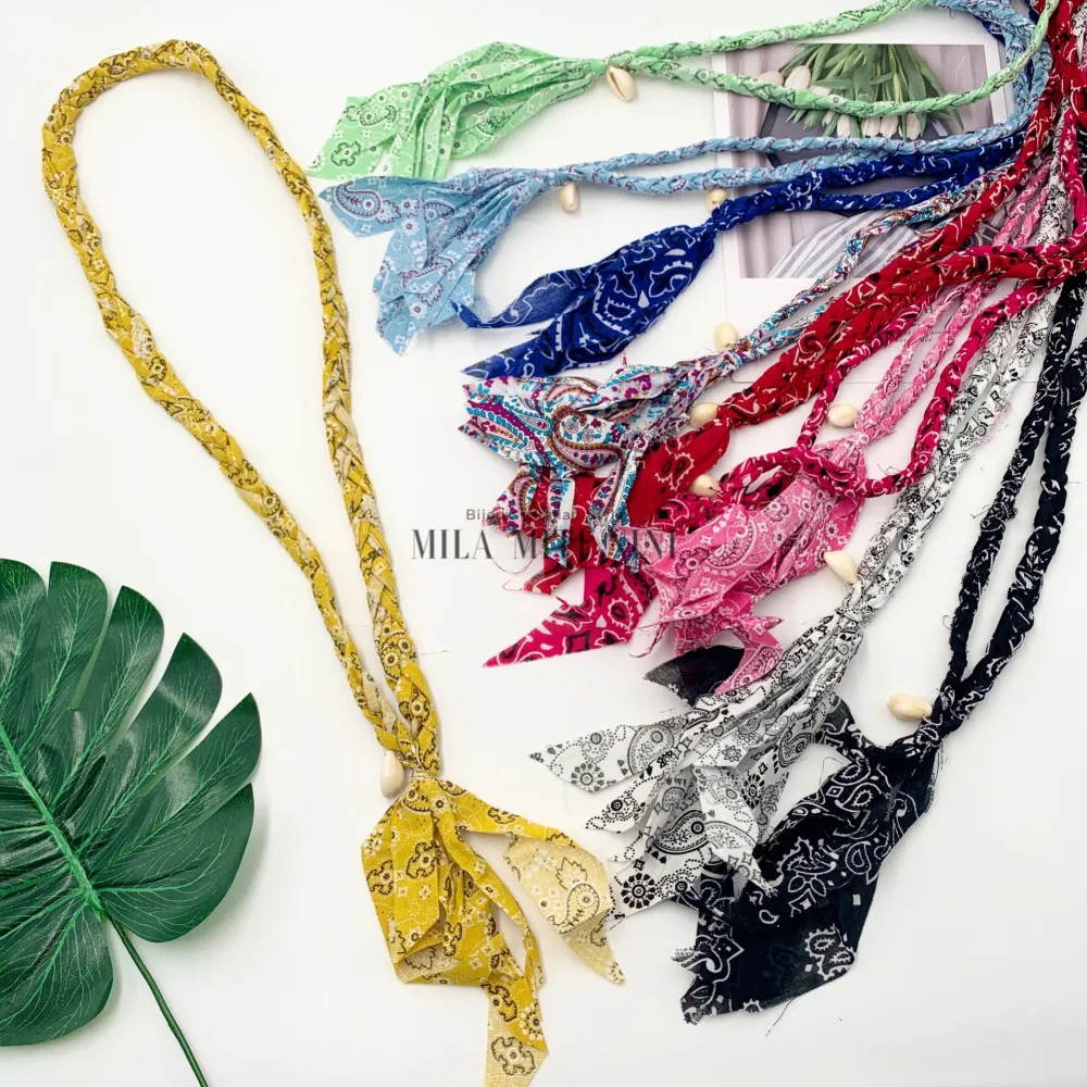 CMM316-37-Banda con Conchiglia- Collana Lunga - CMM316-37-Banda con Conchiglia- Collana Lunga