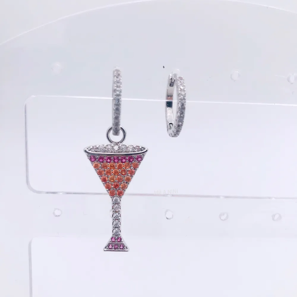 Orecchini zirconia - Cocktail 5743 - Orecchini cerchio zirconia