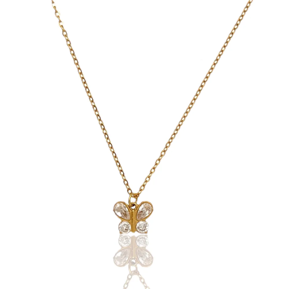 Soggetti Mix con Zirconia-24pz Collane Corte in Acciaio - CPA-103-AA2878-2897N