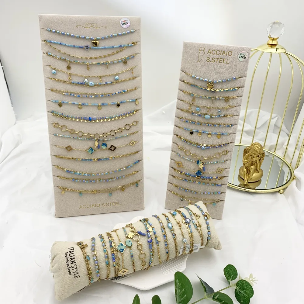 Mix Modelli -15Pz Collane Corte in Acciaio - CPA-732-207