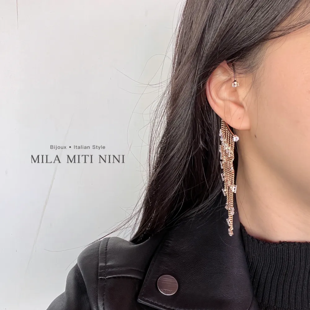 Napine Strass-Earcuff con Zirconia - EAK-109-54