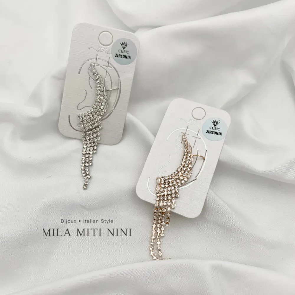 Strass-Earcuff con Zirconia - EAK-159-20458