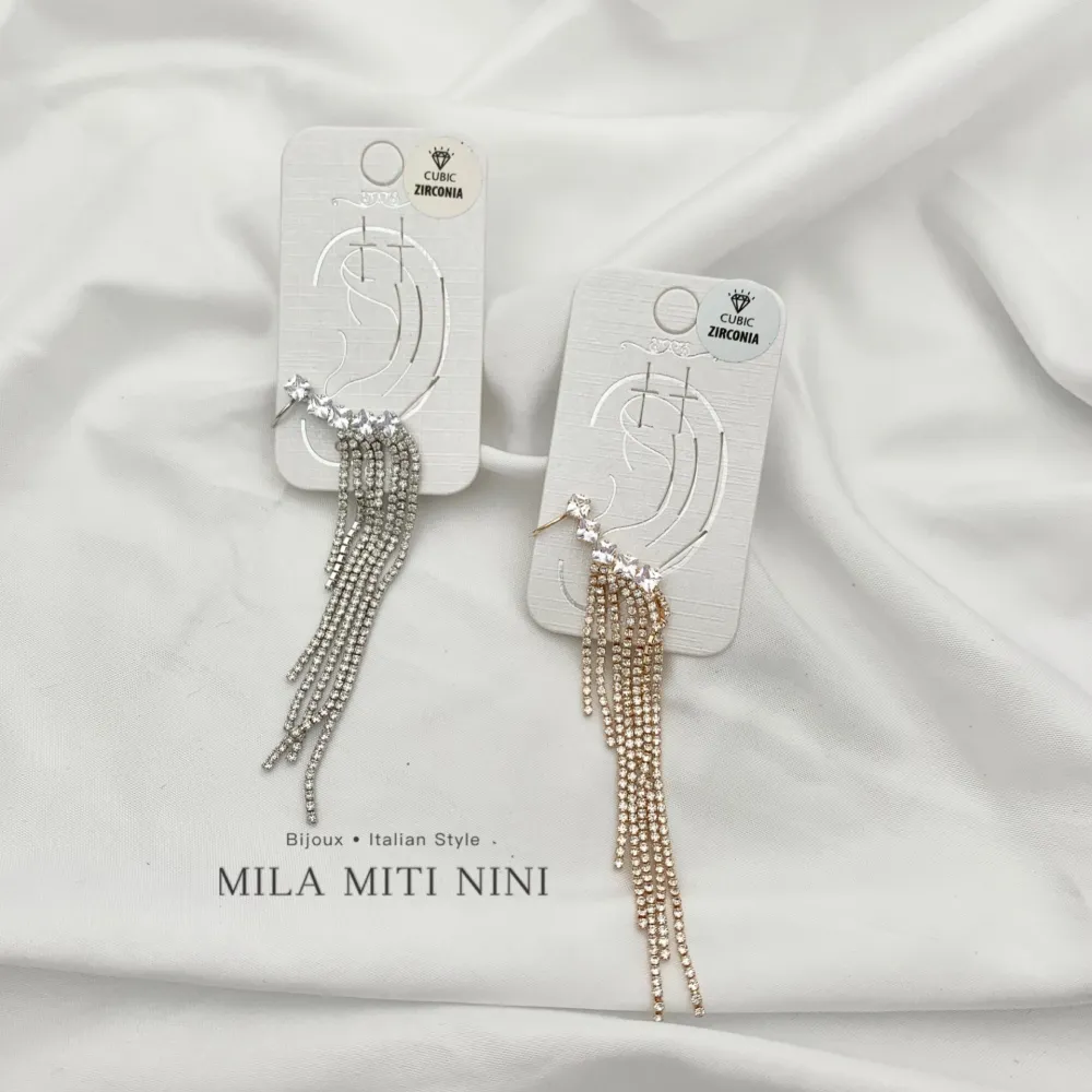 Strass-Earcuff con Zirconia - EAK-159-22008