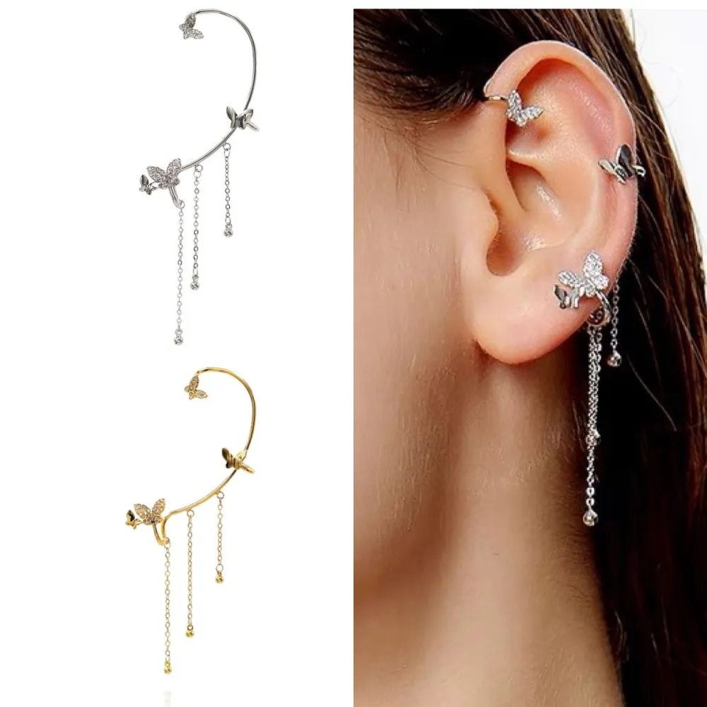 Farfalla Catena-Earcuff con Pendenti - EAK-493-17