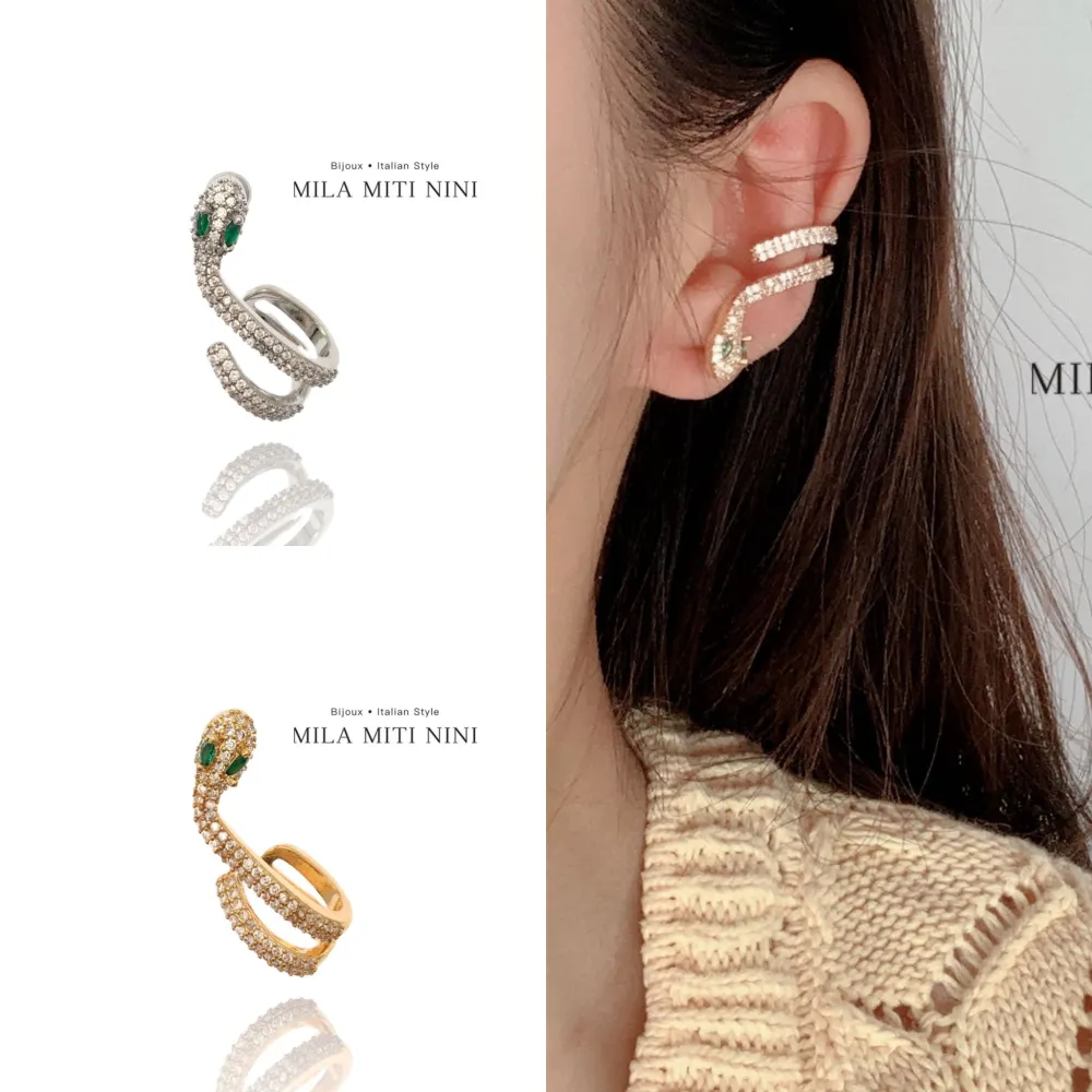 Serpente-Earcuff con Zirconia - EAK-506-214