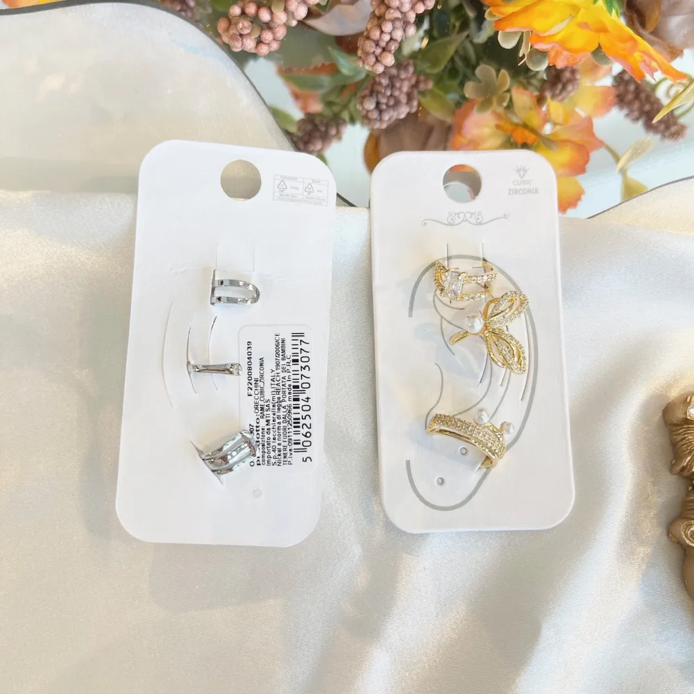 Set 3Pz  -Earcuff con Zirconia - EAK-506-307