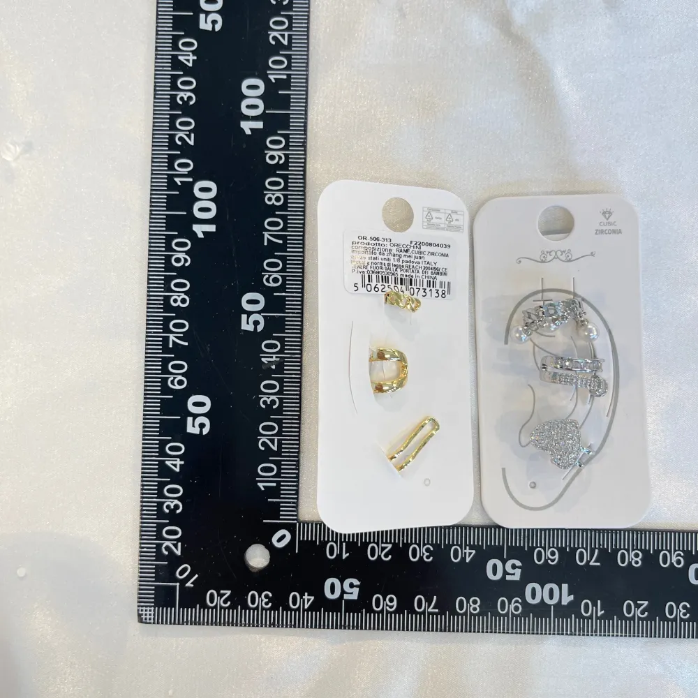 Set 3Pz  -Earcuff con Zirconia - EAK-506-313