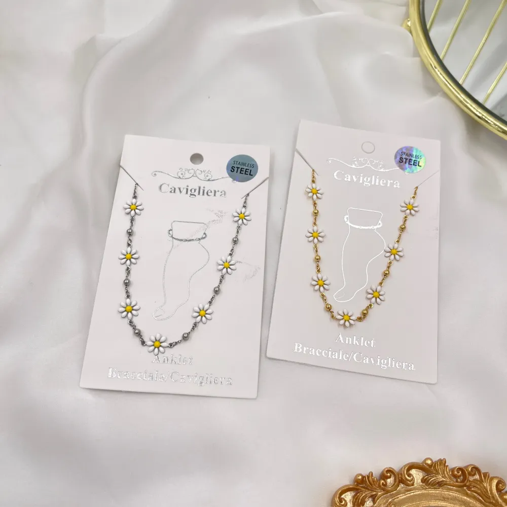 Margherita Smaltata-Cavigliera in Acciaio - KAV-103-4159B