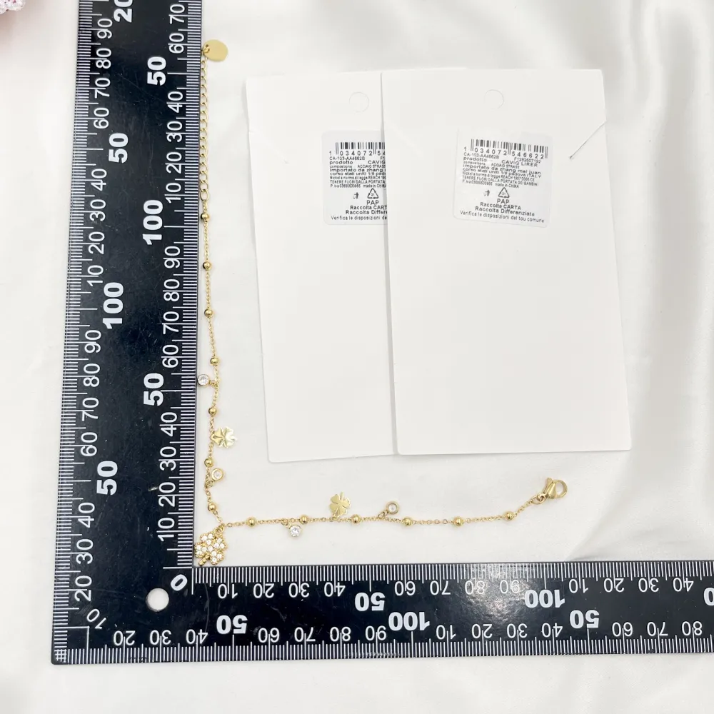 Quadrifoglio-Cavigliera in Acciaio - KAV-103-AA4662B