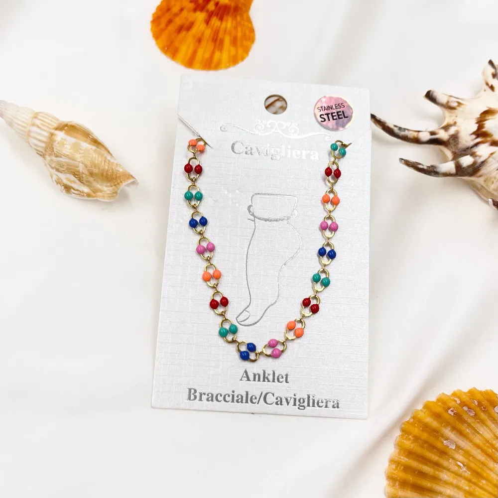 Catena Smaltata-Cavigliera in Acciaio - KAV-413-1270