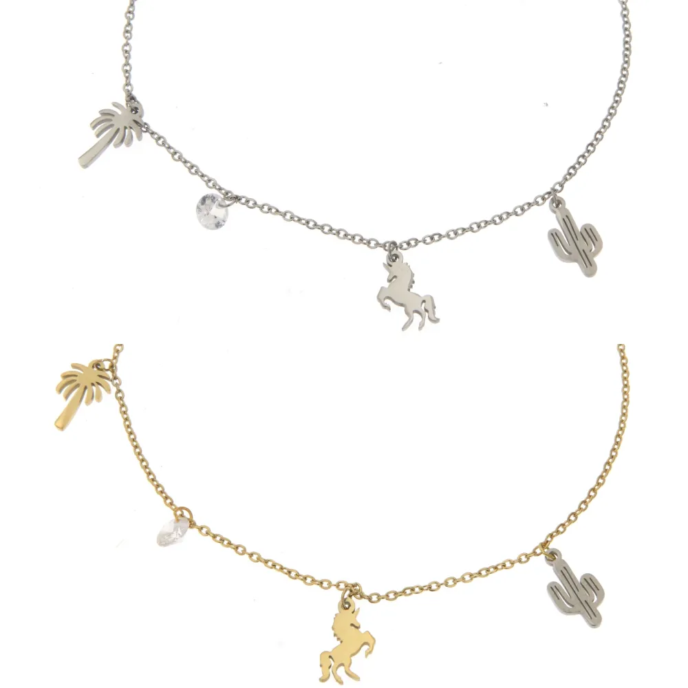 Unicorno Palma 3082 - Cavigliera in Acciaio - KAV-413-189