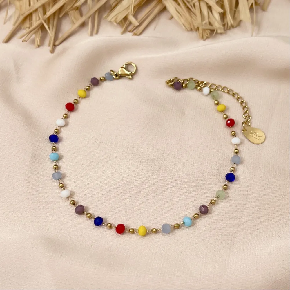 Cristalli Semplici-Cavigliera in Acciaio - KAV-413-328