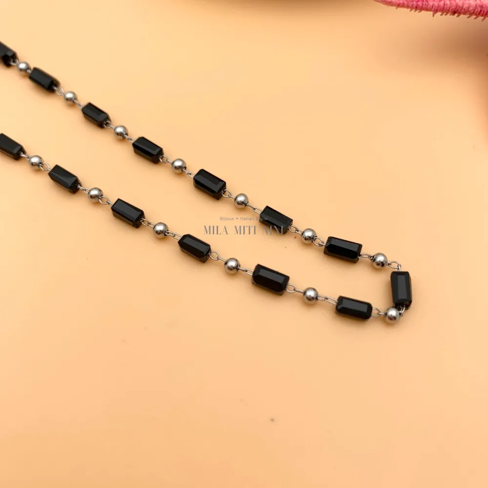 KAV-Cristalli 5253- Cavigliere in Acciaio - KAV-413-RT48