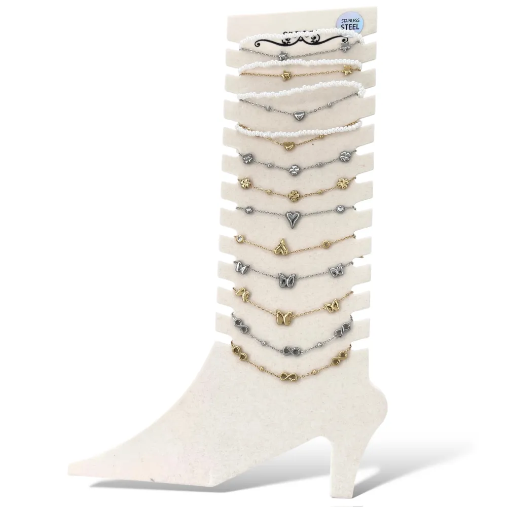 Mix Modelli -12Pz Cavigliere in Acciaio - KPA-413-540