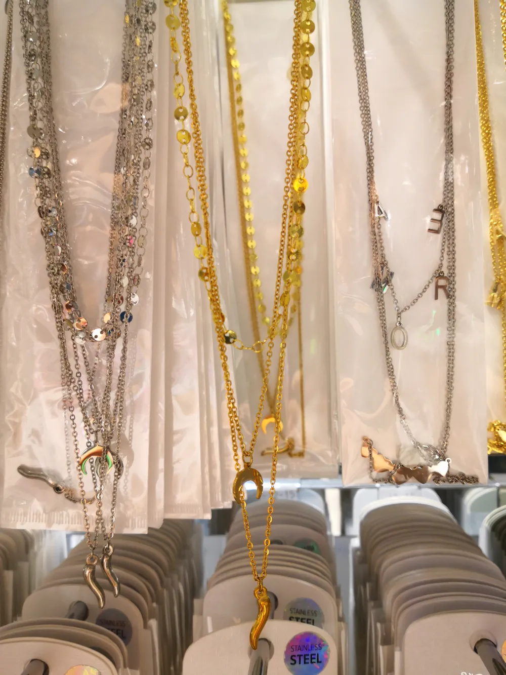 pizzette - Mezzaluna corona corno Multifili  - Collana 4491