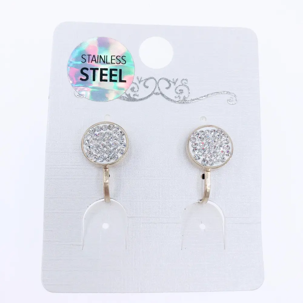 OAC-Tondo 5071-Orecchini a Clip in Acciaio - OAC-Tondo 5071-Orecchini a Clip in Acciaio