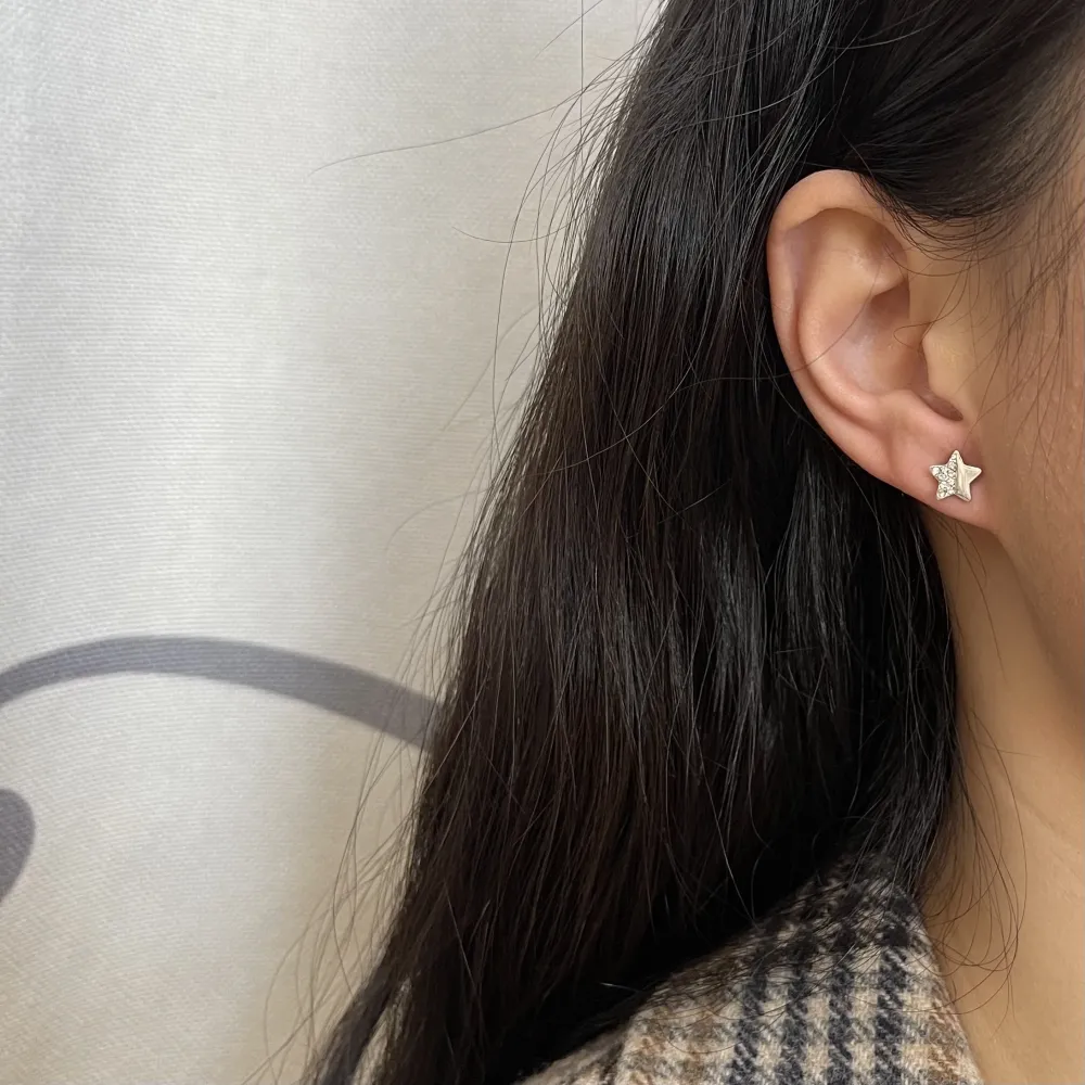 Stella-Orecchini a Lobo in Acciaio - OAP-103-AA1033E