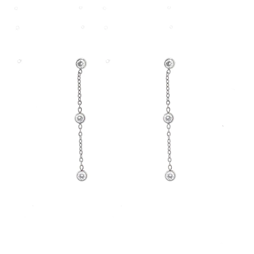 Punto Luce-Orecchini Pendenti in Acciaio - OAP-103-AA1384E