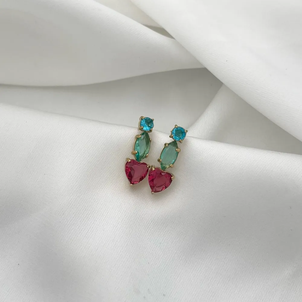 Punto Luce e Cuore-Orecchini in Acciaio - OAP-103-AA1648E