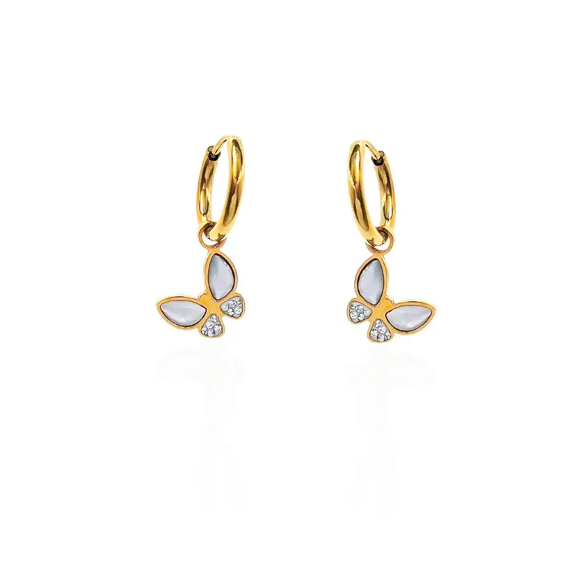 Farfalla-Orecchini in Acciaio - OAP-103-AA193E