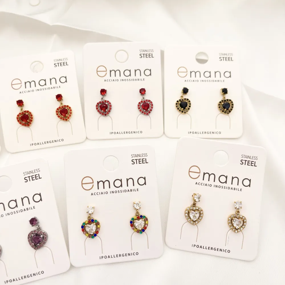 Cuore-12Paia Orecchini in Acciaio - OAP-103-AA2710E Mix Cuore