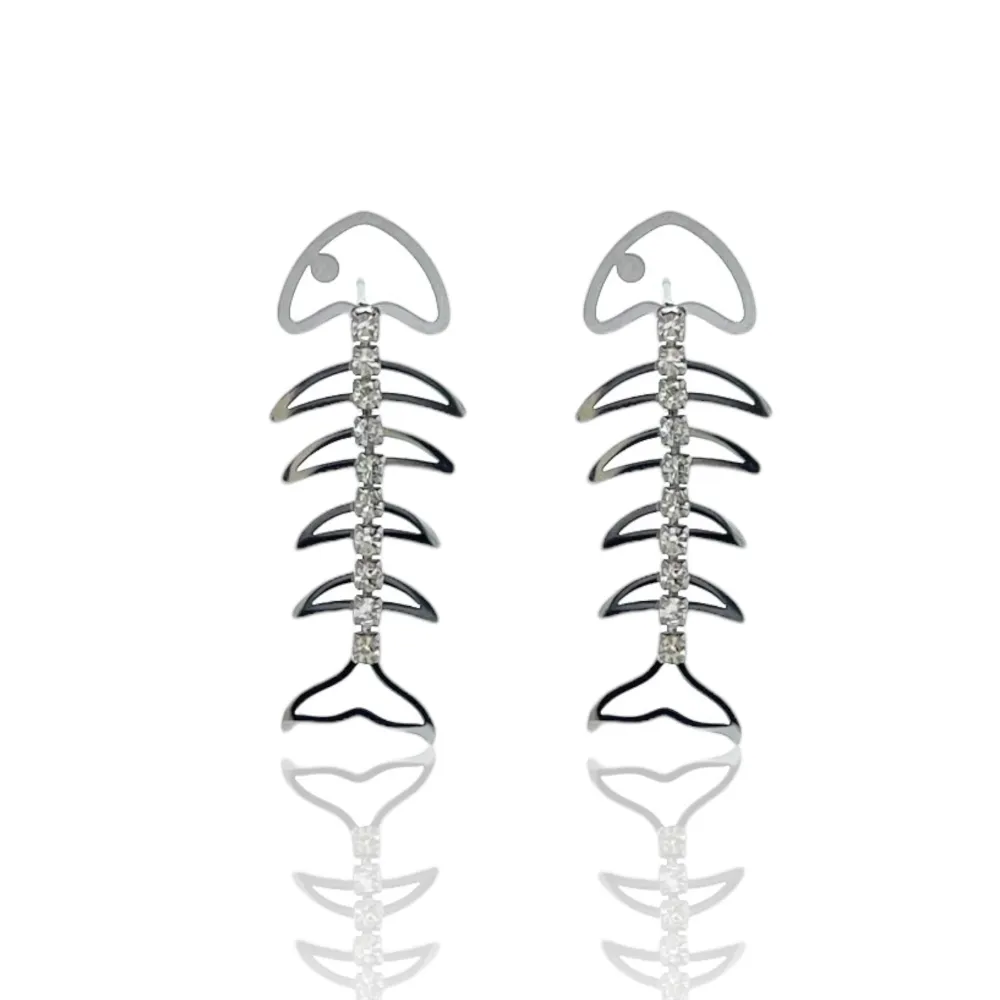 Lisca di Pesce-Orecchini in Acciaio - OAP-103-AA3360E