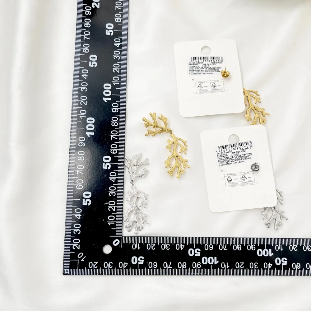 Corallo-Orecchini in Acciaio - OAP-103-AA5070E