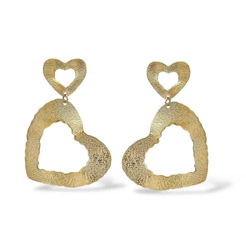 Cuore-Orecchini in Acciaio - OAP-103-AA5558E