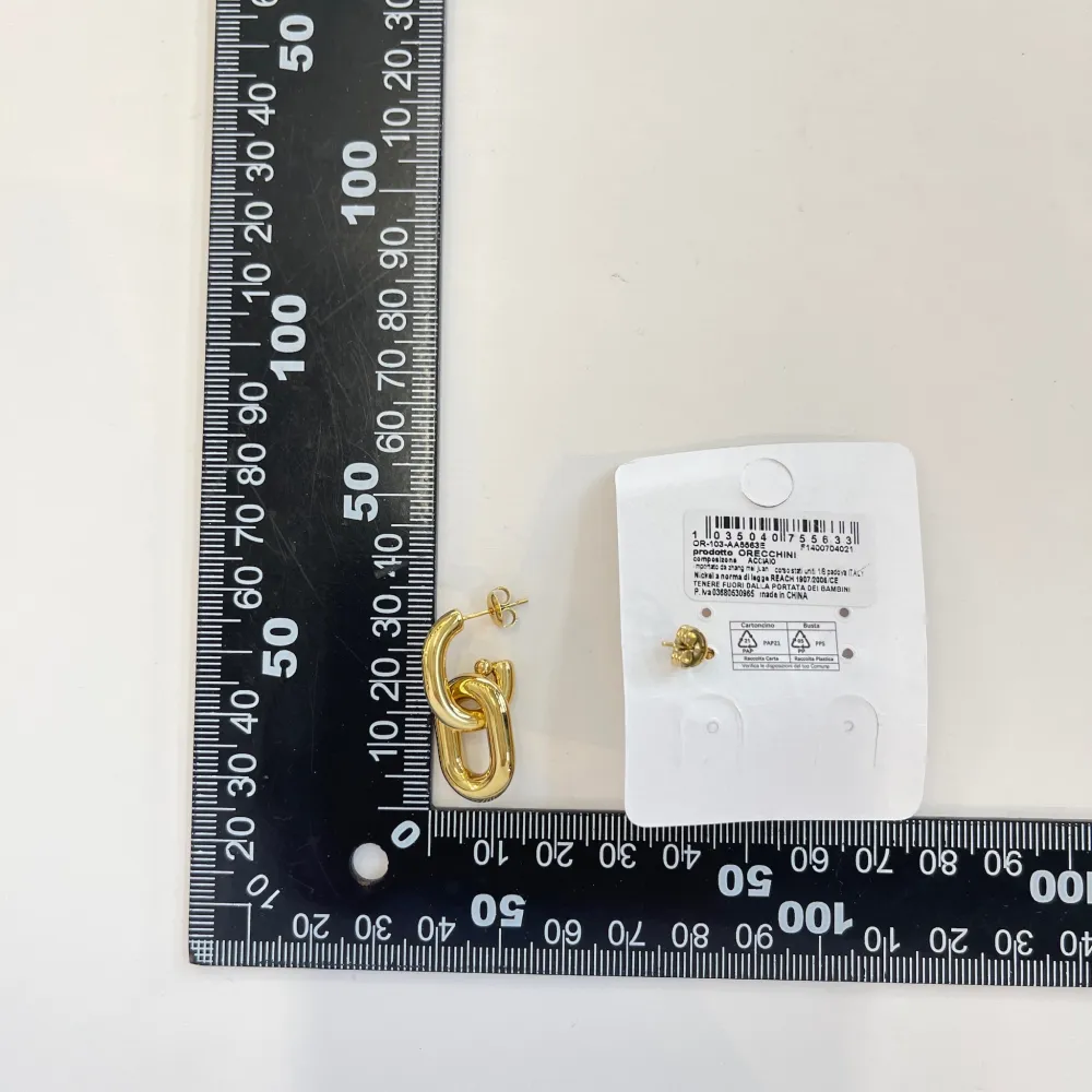 Cerchio Ovale-Orecchini in Acciaio - OAP-103-AA5563E