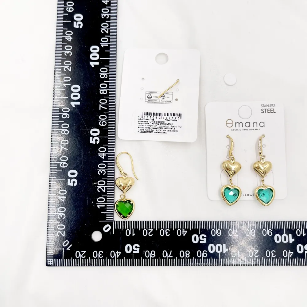 Cuore-Orecchini in Acciaio - OAP-103-AA5712E