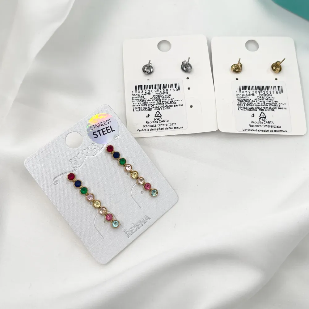 Cipollona Lunga-Orecchini in Acciaio - OAP-103-AA876E