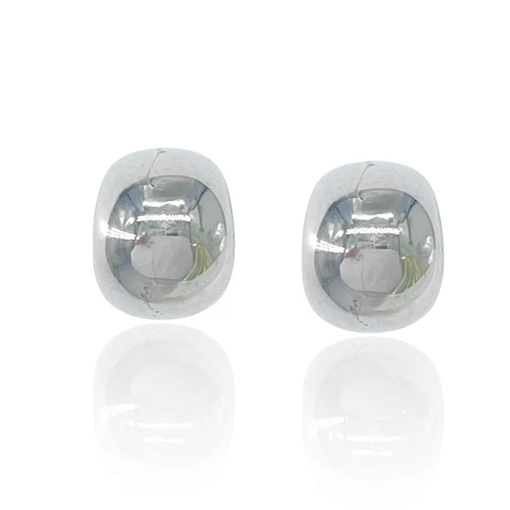 Cerchio Bombato-Orecchini in Acciaio - OAP-413-1016