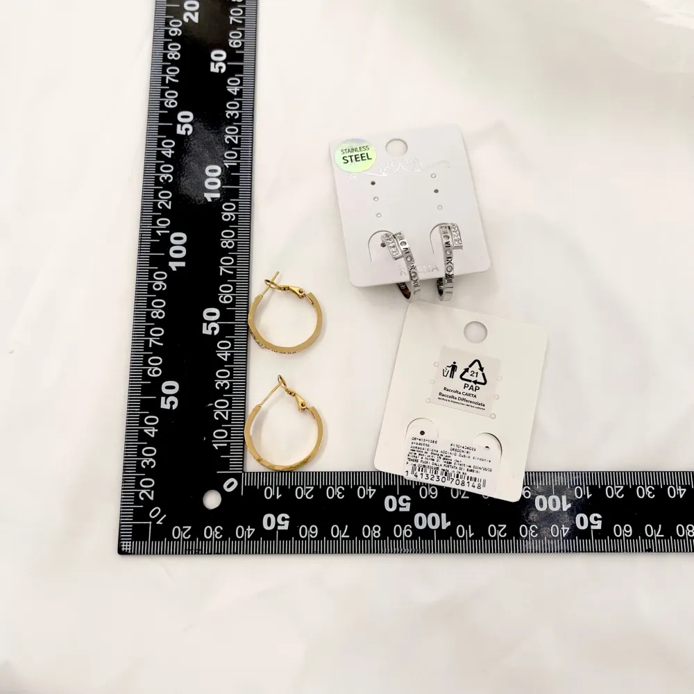 Cerchio-Orecchini in Acciaio - OAP-413-1386