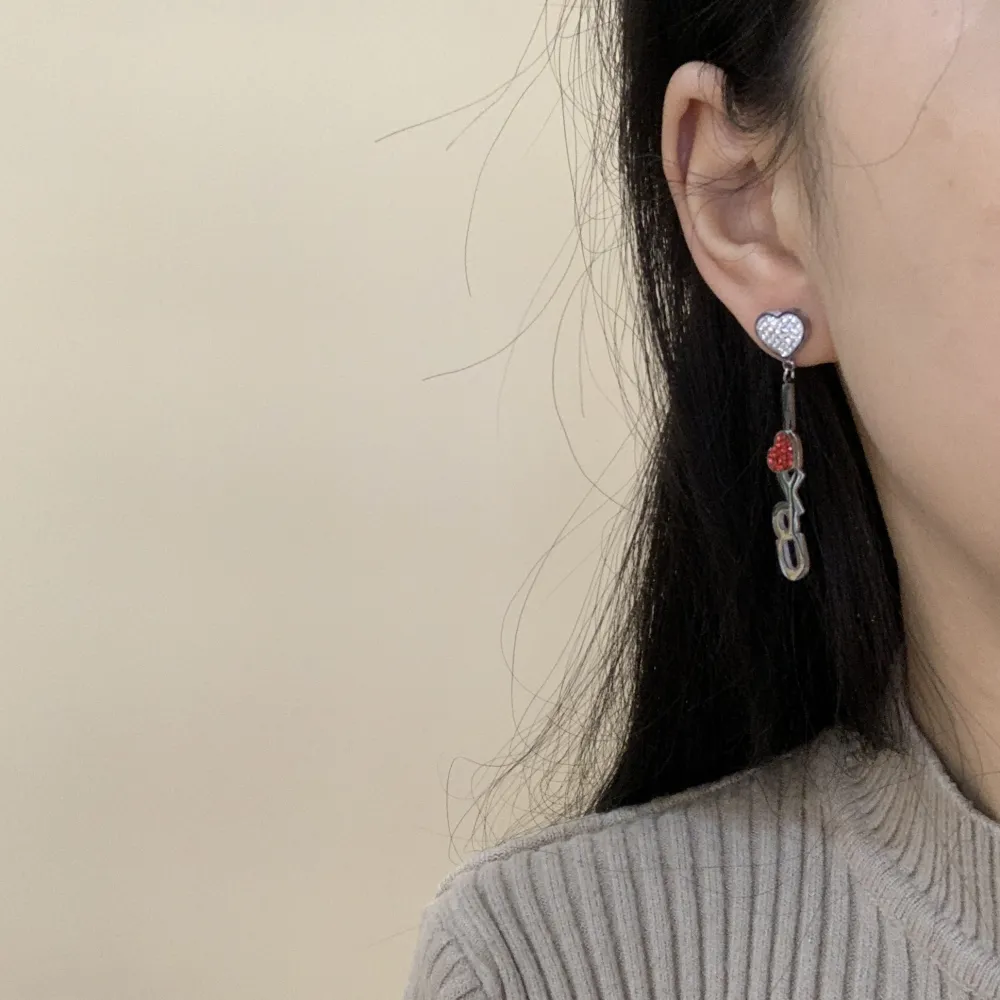 OAP6836-Cuore I Love You- Orecchini in Acciaio - OAP413-257