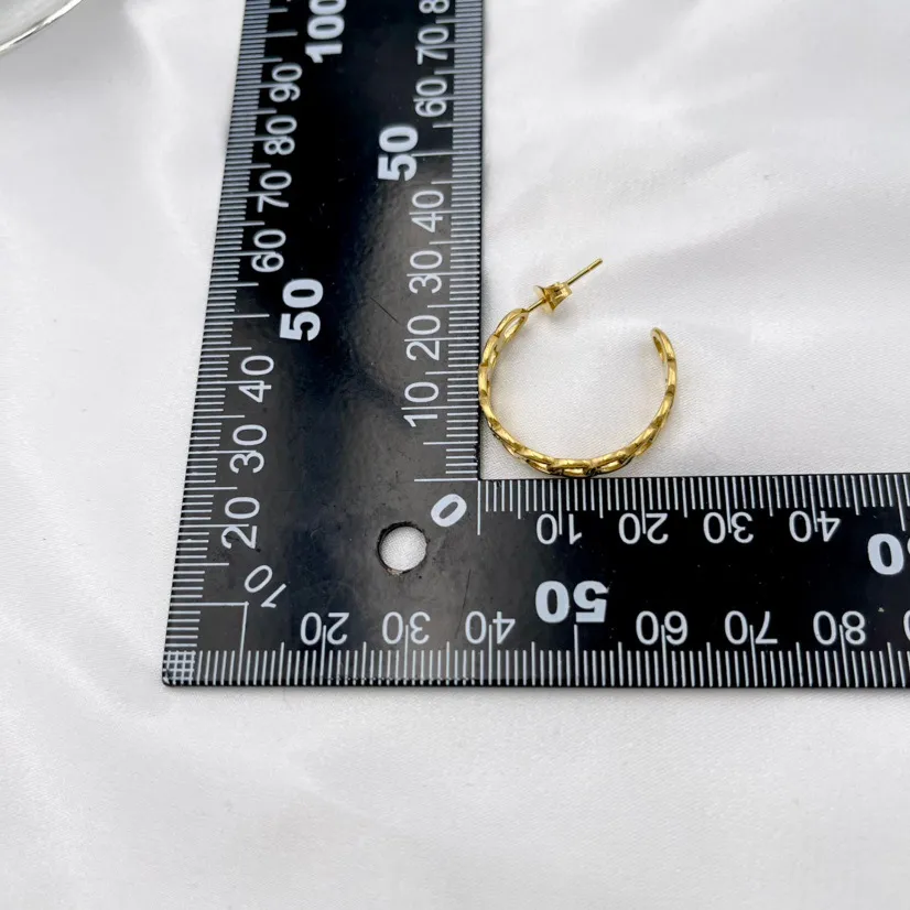 Groumette 24mm -Orecchini a Cerchio in Acciaio - OAP413-786