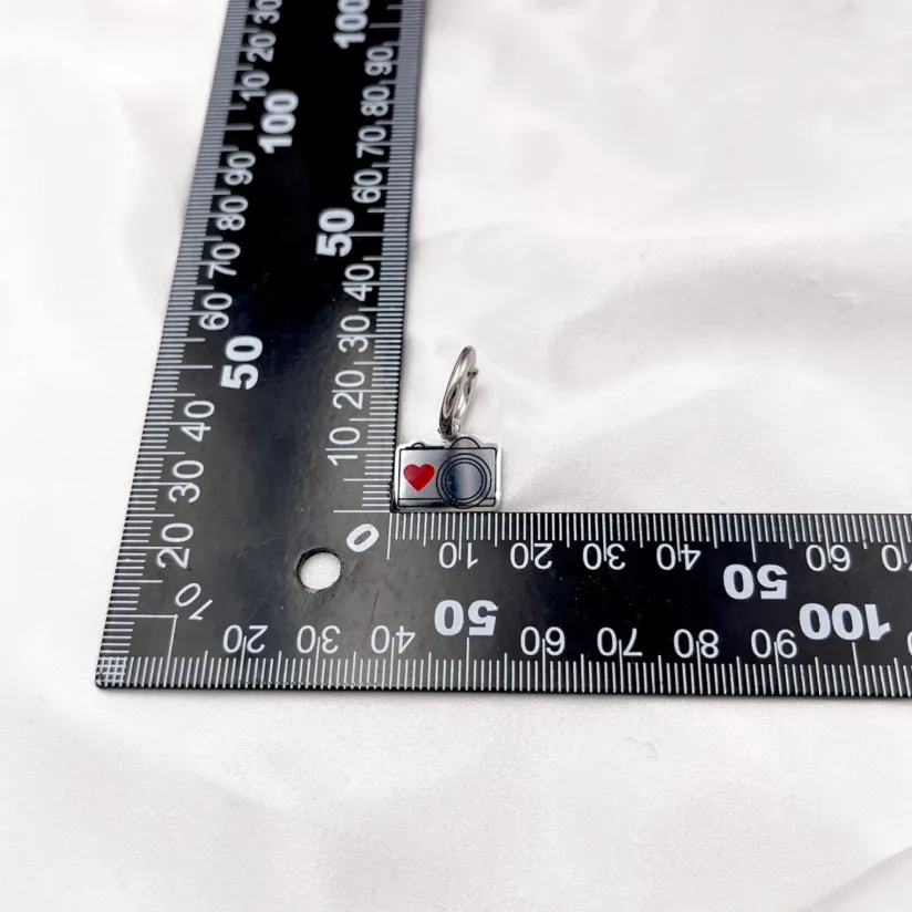 Camera Smaltata-Orecchini in Acciaio - OAP413-805