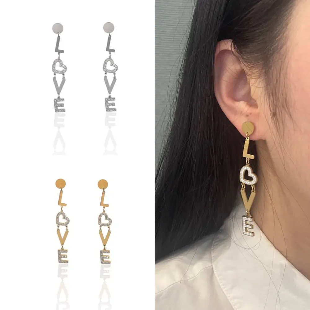 Lucchetto Cuore -Orecchini in Acciaio - OAP-413-966