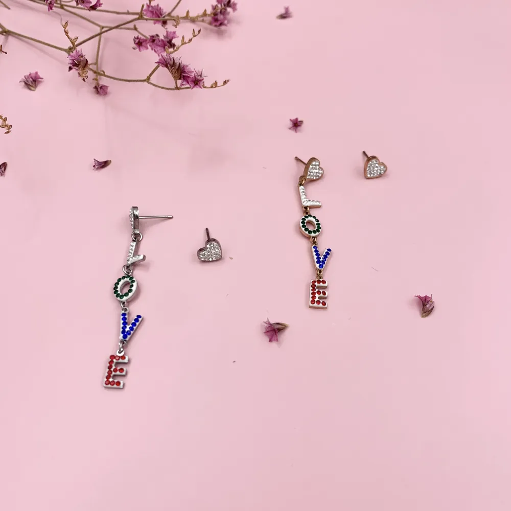 OAP6838-Cuore Love- Orecchini in Acciaio - OAP6838-Cuore Love- Orecchini in Acciaio