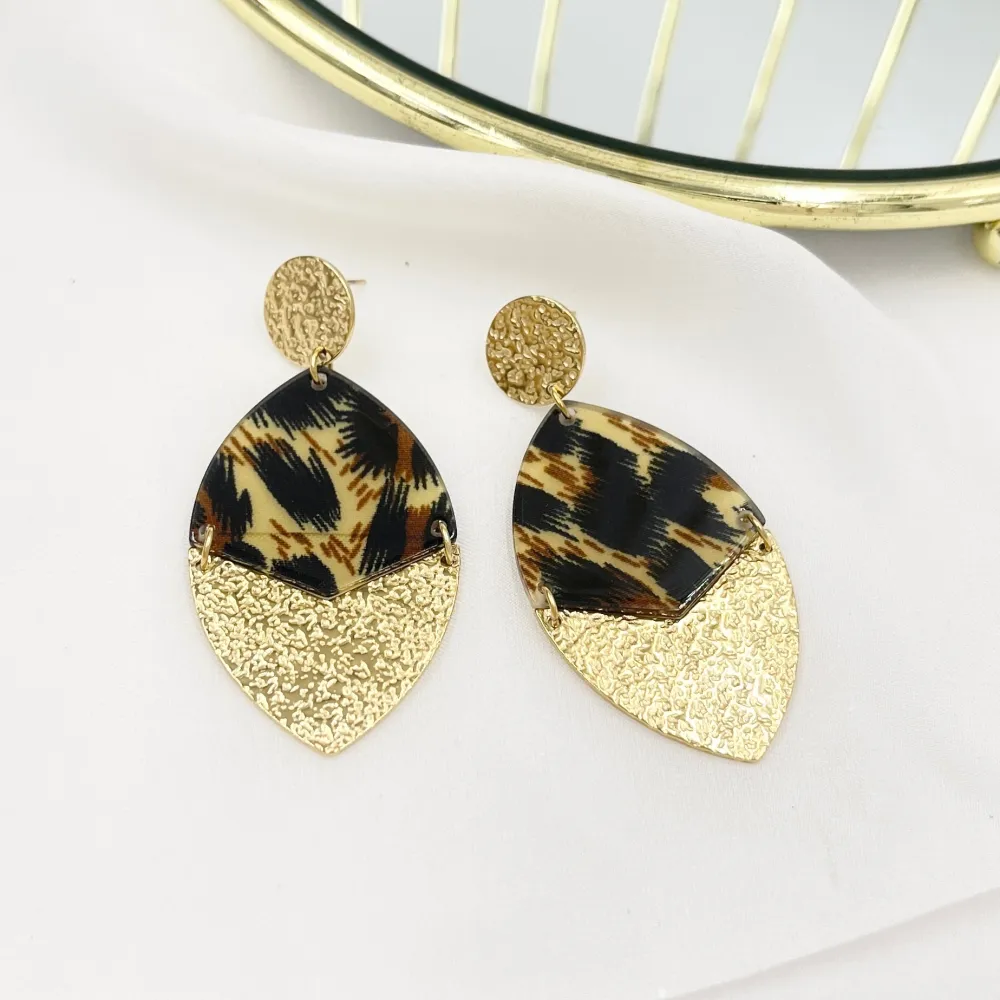 Foglia-Orecchini in Acciaio - OAP-759-59