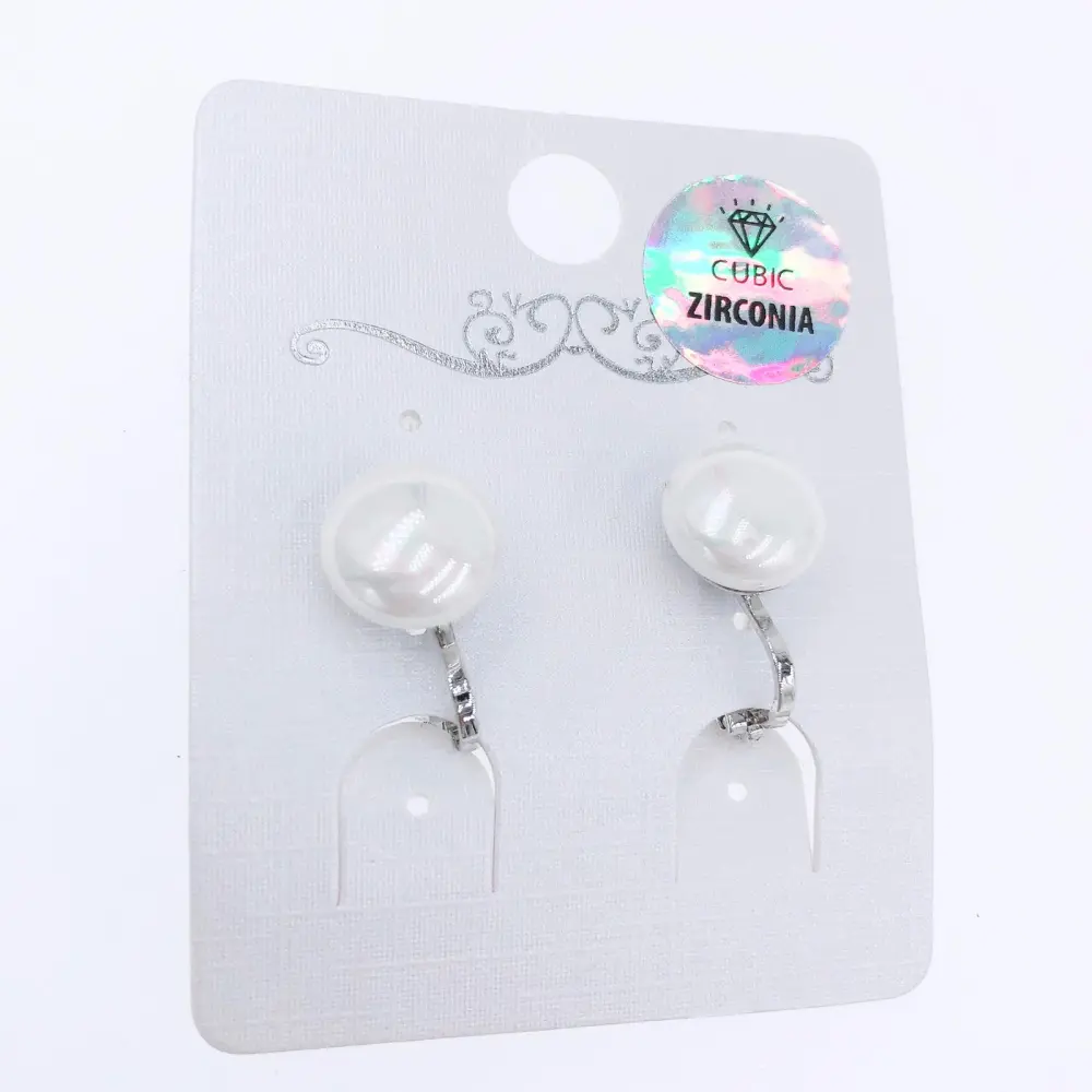 OMC-Perla Ovale 10mm 5090-Orecchini a Clip - OMC-Perla Ovale 10mm 5090-Orecchini a Clip