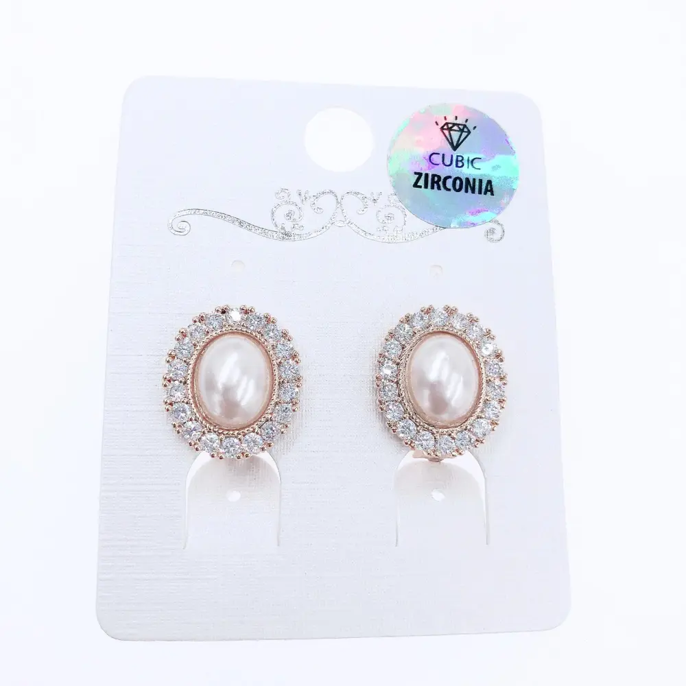 OMC-Perla Ovale 5084-Orecchini a Clip - OMC-Perla Ovale 5084-Orecchini a Clip