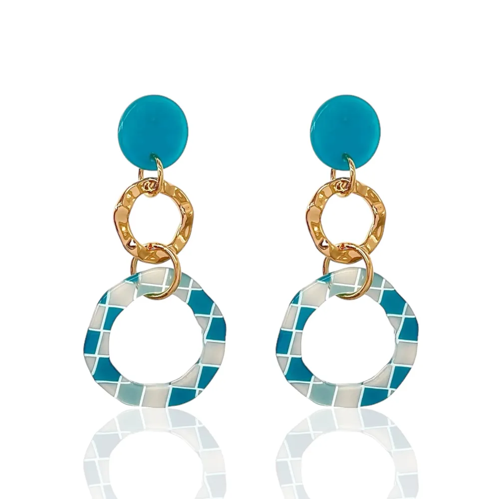 Doppio Cerchio -Orecchini Moda - OMM-15027 S