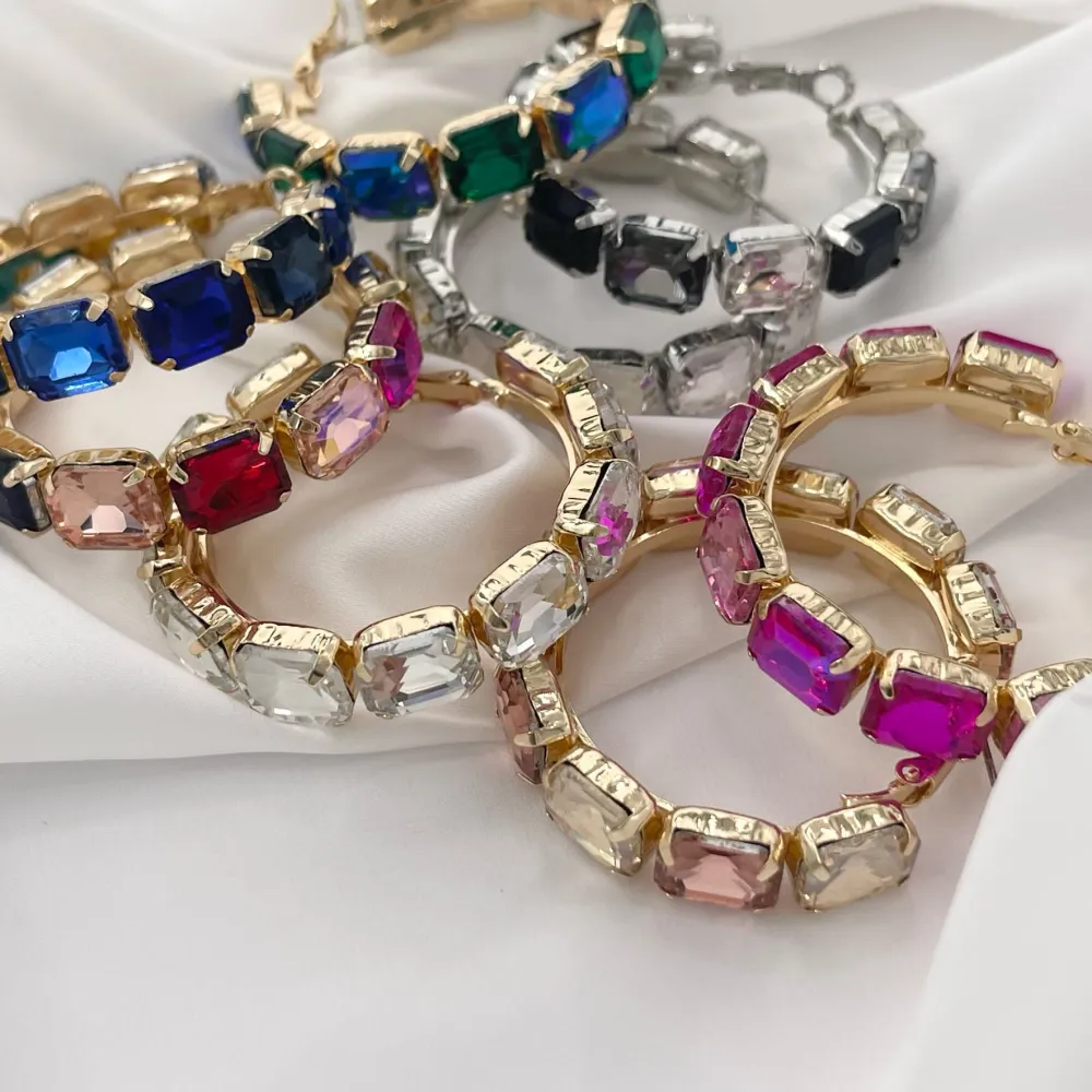 Cerchio con Rettangolo-Orecchini Moda - OMM-321-B2824