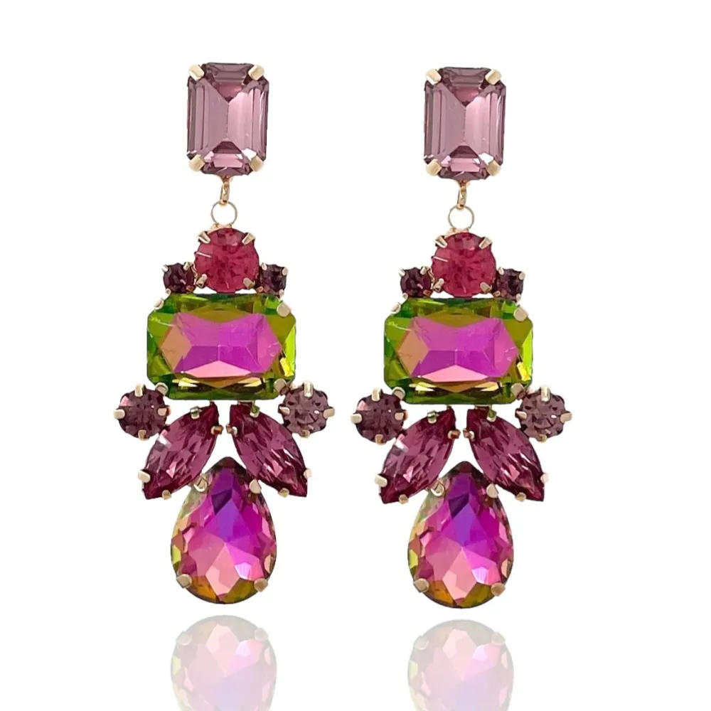 Fantasia-Orecchini Moda Vetro - OMM-381-198