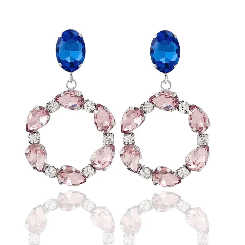 Cerchio Vuoto-Orecchini Moda Vetro - OMM-381-205