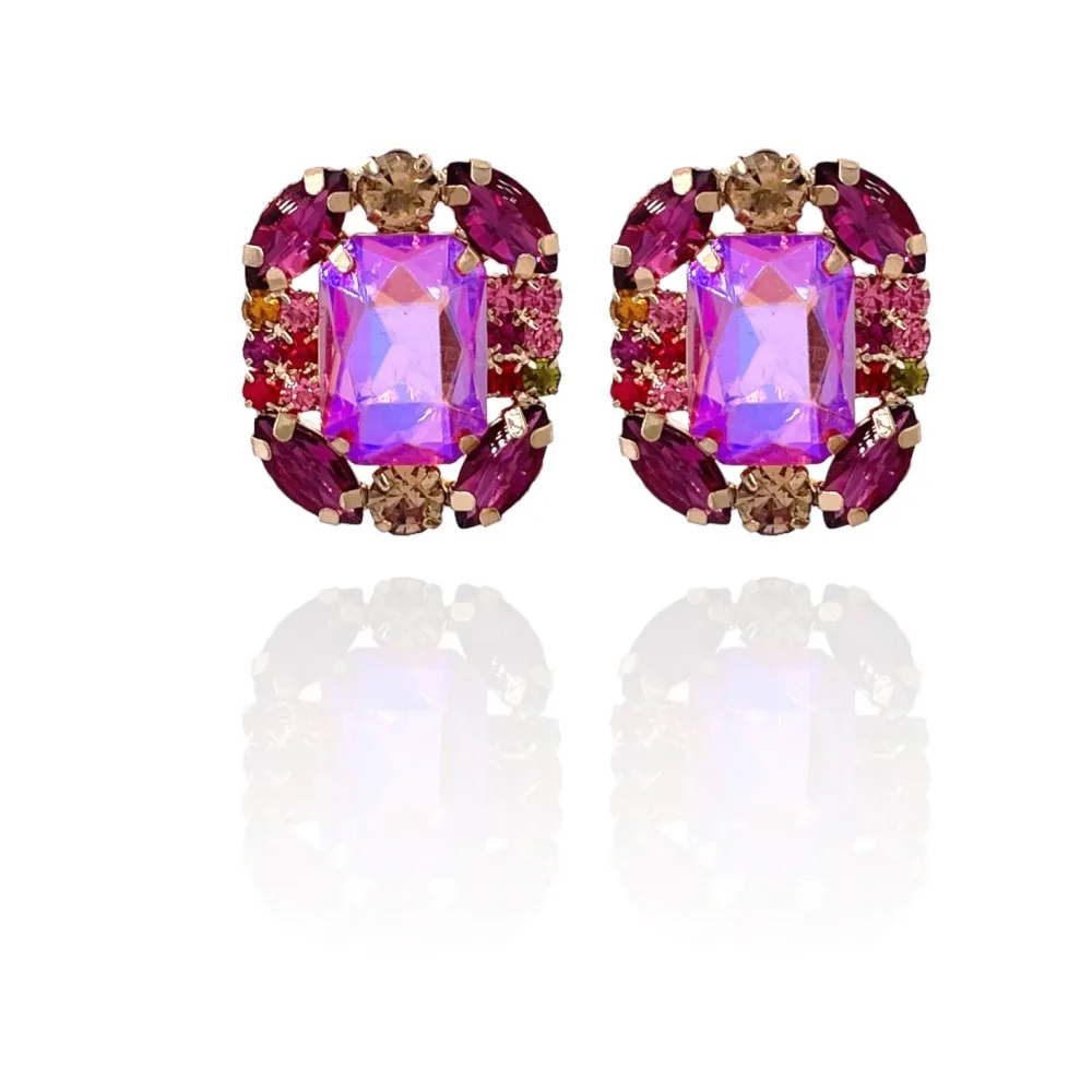 Fantasia-Orecchini Moda Vetro - OMM-381-214