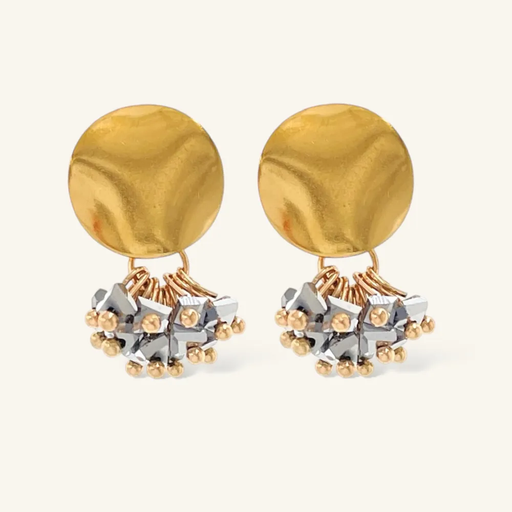 Tondo grappoli  -Orecchini Moda - OMM-428-27