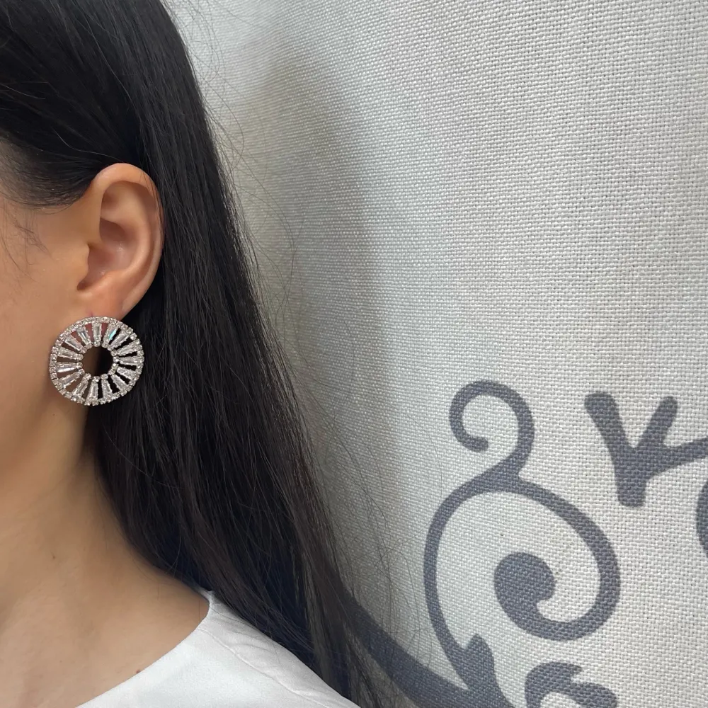 Tondo con Zirconia-Orecchini con Zirconia - OMZ-506-252