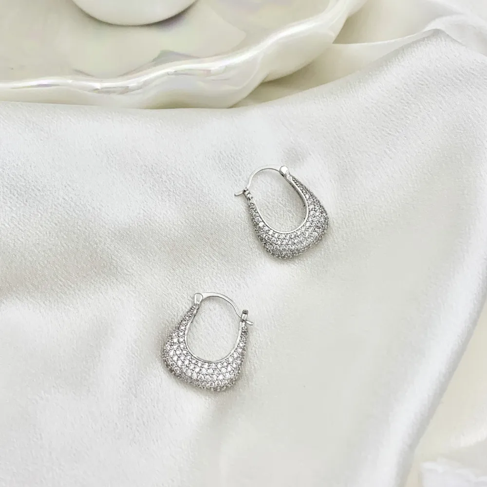 Lucchetto con Zirconia-Orecchini con Zirconia - OMZ-520-L57