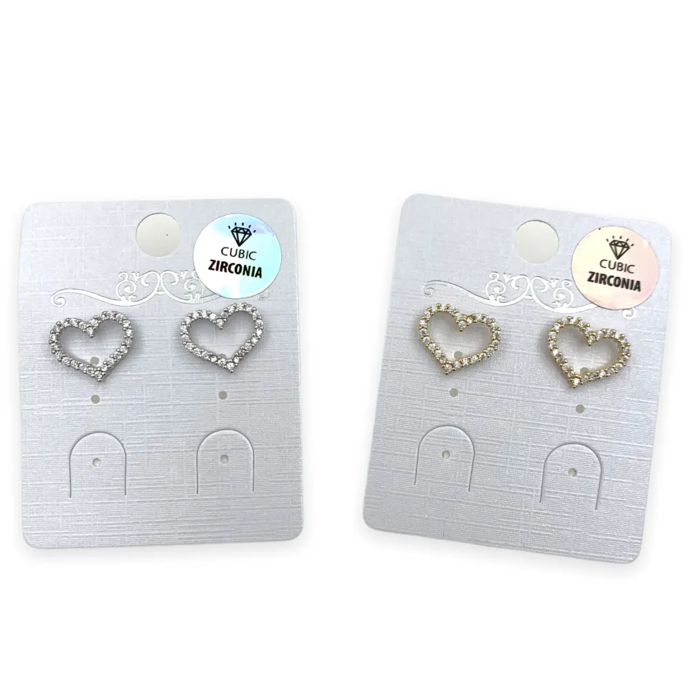 OMZ6097-Cuore- Orecchini a Lobo - OMZ6097-Cuore- Orecchini a Lobo